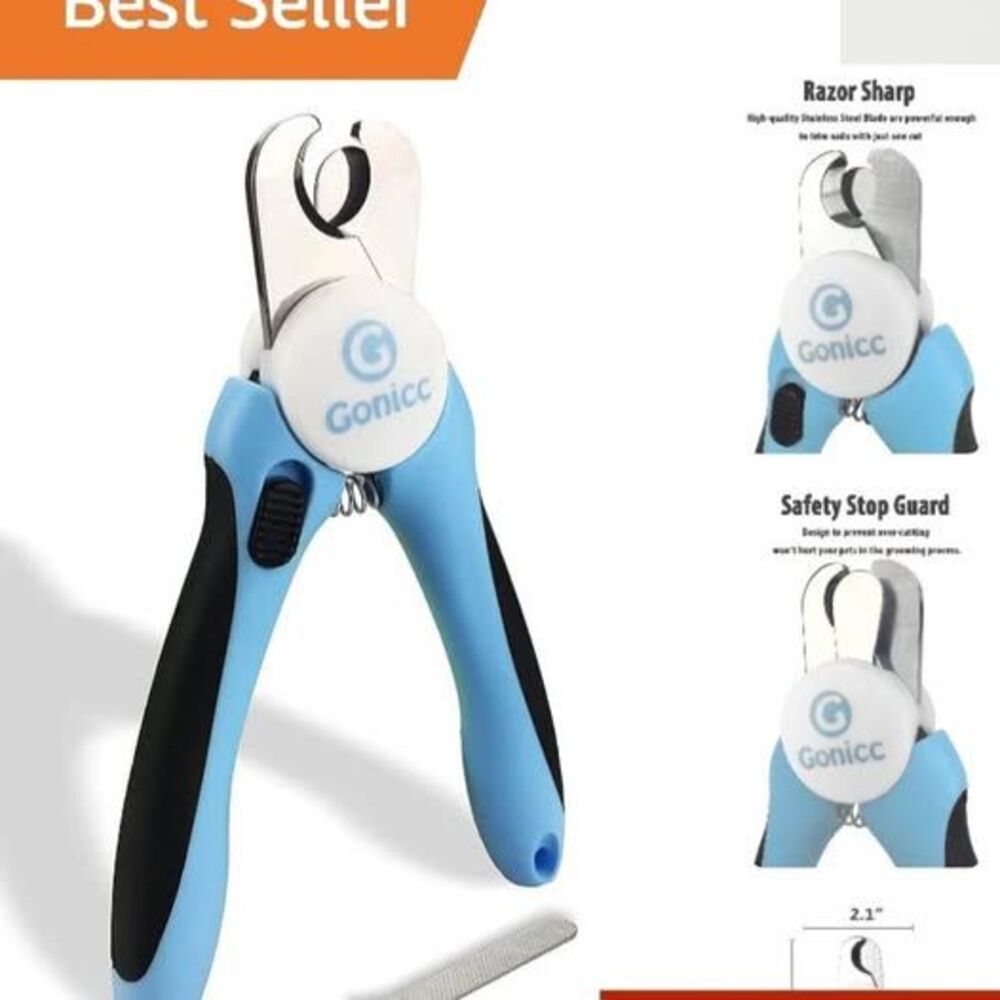 Professional Pet Nail Clippers for Small Dogs and Cats with Built-in Best Seller